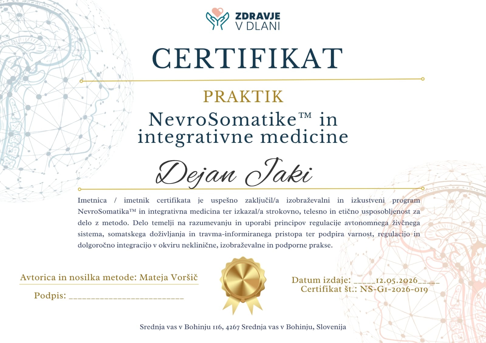 NevroSomatike™ Practitioner