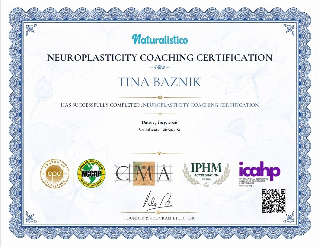 Neuroplasticity Coaching Certification — Tina